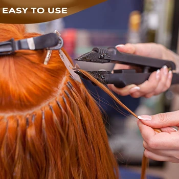 マライカ-ケラチンKチップ接着機,ヘアエクステンション,再カプセル化鉄ツール,調整可能な程度,メガ,サロン,612b