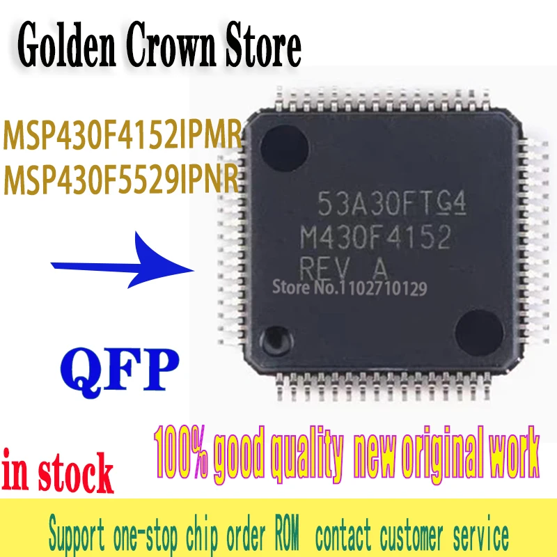 5PCS/Lot  MSP430F4152IPMR M430F4152 QFP64 MSP430F5529IPNR QFP80  new original in stock