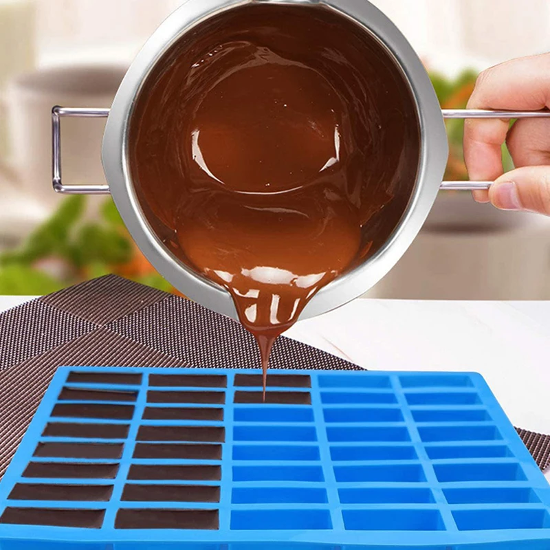 Narrow Rectangle Silicone Caramel Hard Candy Mold For Chocolate Truffles Ganache Jelly Praline Brownie Butter Ice Cube Tray Mold