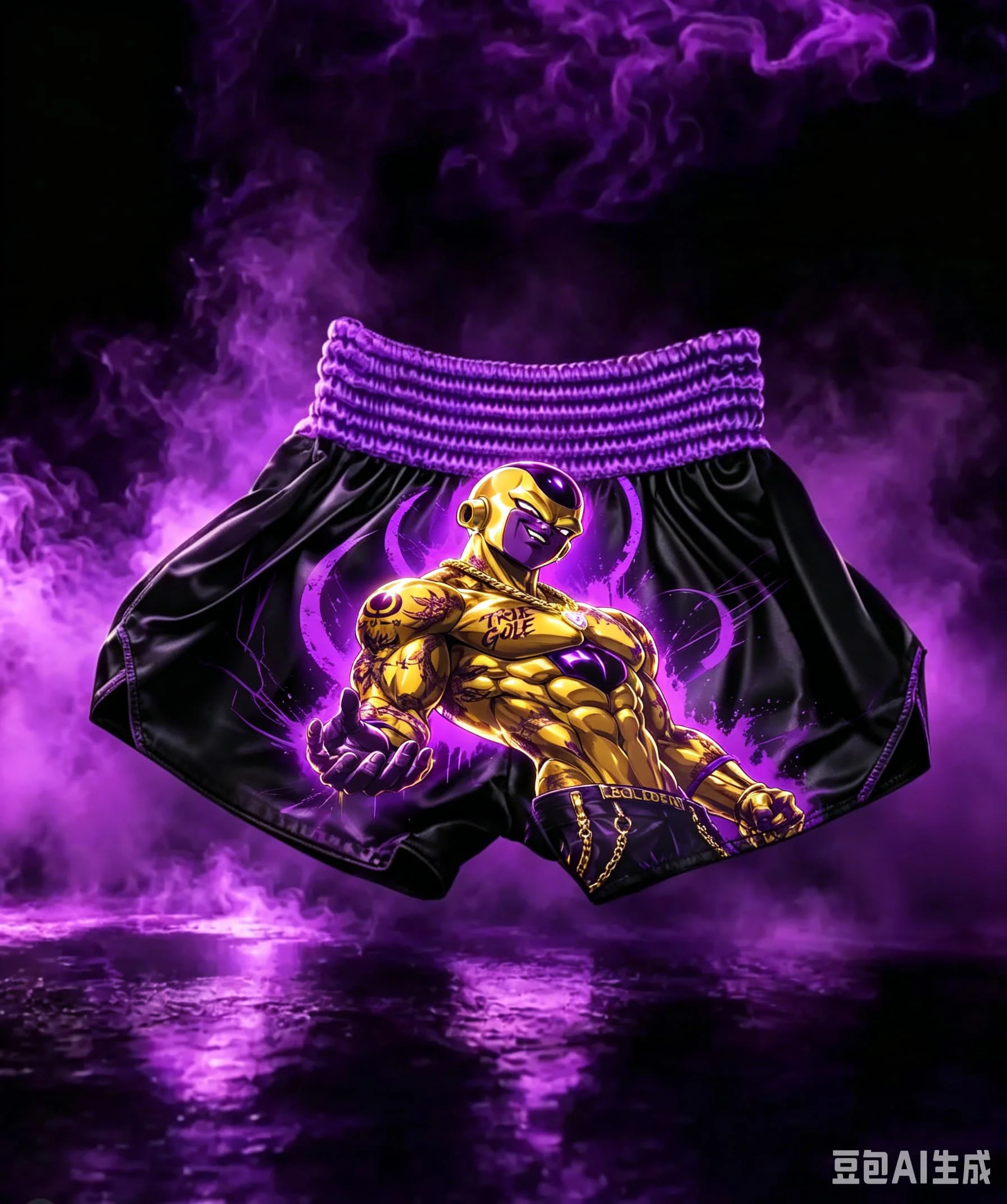 2026 Latest Dragon Ball Anime Purple Multi Character Printed Breathable Quick Drying Boxing Pants,suitable for Anime Enthusiasts