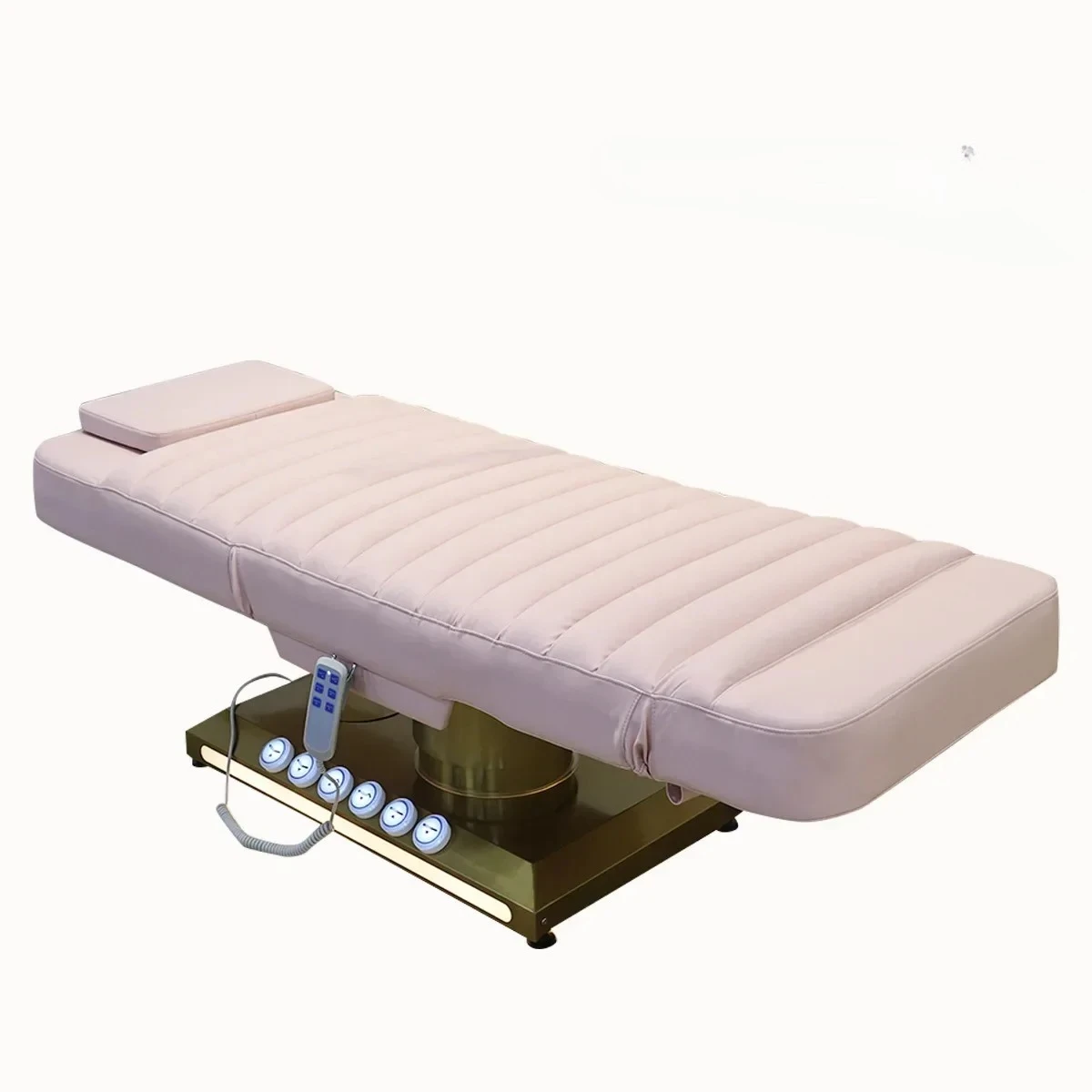 

Electric beauty bed with foot control heating bed Electric lifting skin management Bedside massage treatment bed