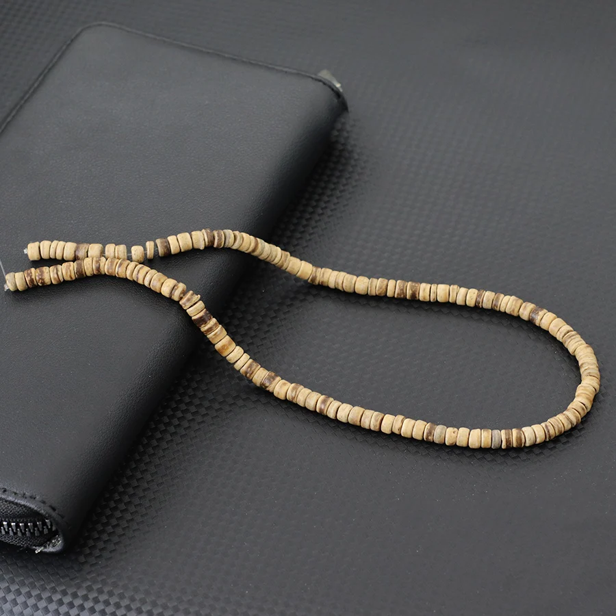 New Wholesale Natural Wooden Beads For Jewelry Making 4 Colors Coconut Husk DIY Necklace Bracelet Beaded Bag Earrings 15 Inches