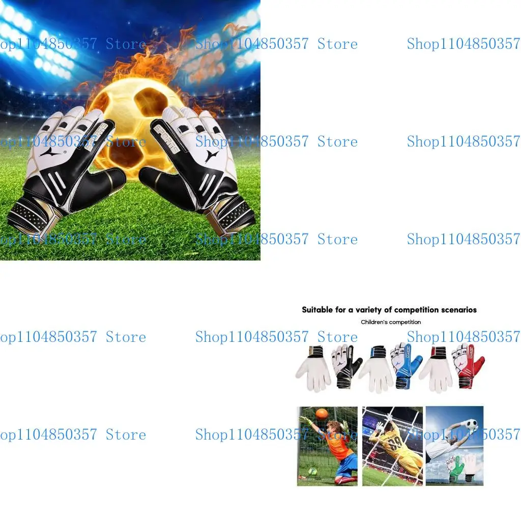 قفازات حارس مرمى 5ASD ، قفازات كرة القدم بحماية معصم كرة قدم قفاز