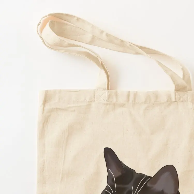 الحكم كيتي القط حمل حقيبة سوبر ماركت حقيبة قابلة للطي امرأة المتسوق حقيبة قماش التسوق قماش للنساء