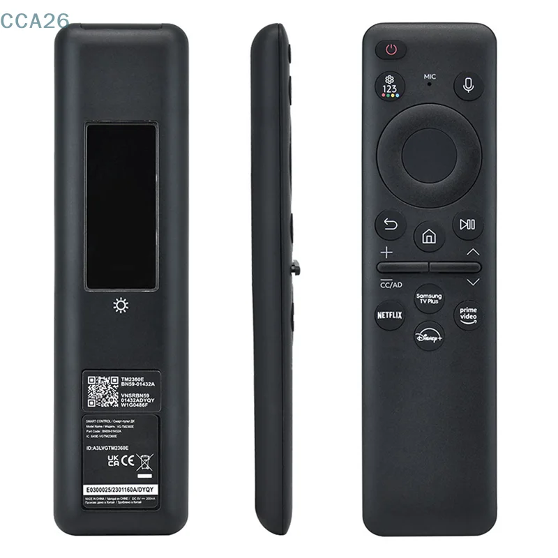 

New BN59-01432J TM2360E Voice Solar Cell Rechargeable Remote Control For TV Q60C Q70C Q80C QN85C QN90C CU8000 S95C