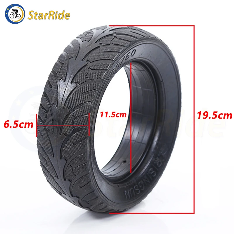 200x60 Solid Tyre for Zero 8 KUGOO X1 Dualtron Raptor 2 Electric Scooter Accesories 8 Inch Explosion-proof Rear Wheel Tire Parts