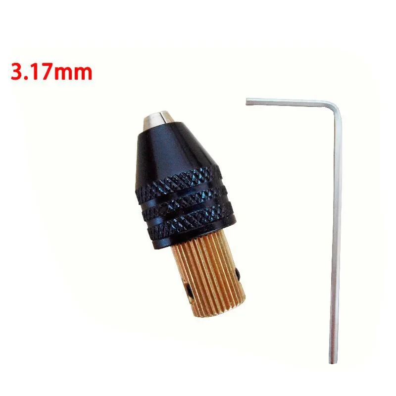 

3.17mm Electric motor shaft Mini Chuck Fixture Clamp 0.3mm-3.5mm Small To Drill Bit Micro Chuck fixing device