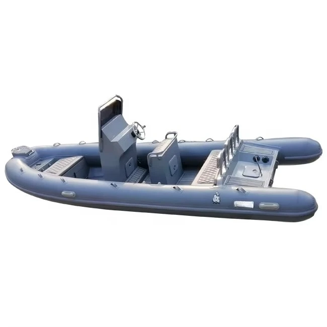 19ft CE Certificate Double Cabin Patrol Hypalon Aluminum Rib Inflatable Boat for Sale