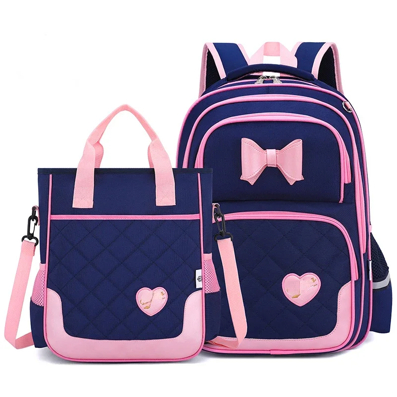 Girls School Backpack Children School Bag Kids Book Bag Orthopedic Primary Schoolbag Cute Bow Princess Backpack Mochila Infantil