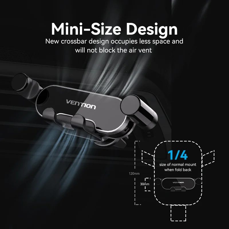 حامل هاتف السيارة Vention لهاتف Samsung Xiaomi iPhone 12 13 للهاتف المحمول حامل هاتف فتحة تهوية للهاتف وحامل الهاتف للسيارة