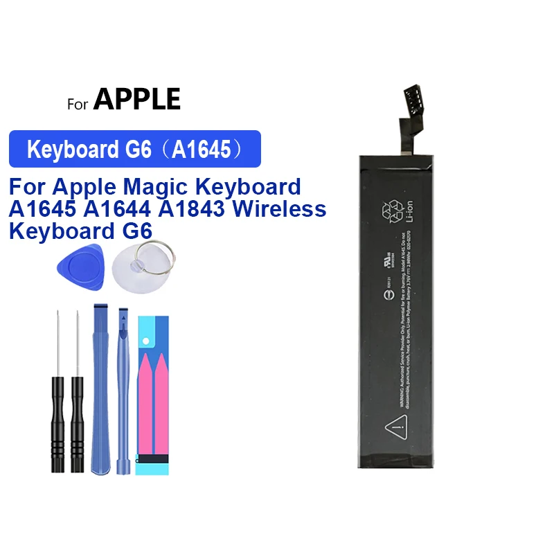 

Аккумулятор A1672 020-00634 793 мАч-2024 мАч для Apple Magic Trackpad 2 A1542 020-8446 Сенсорная панель Мышь 2 Клавиатура G6 A1645 A1644 A1843