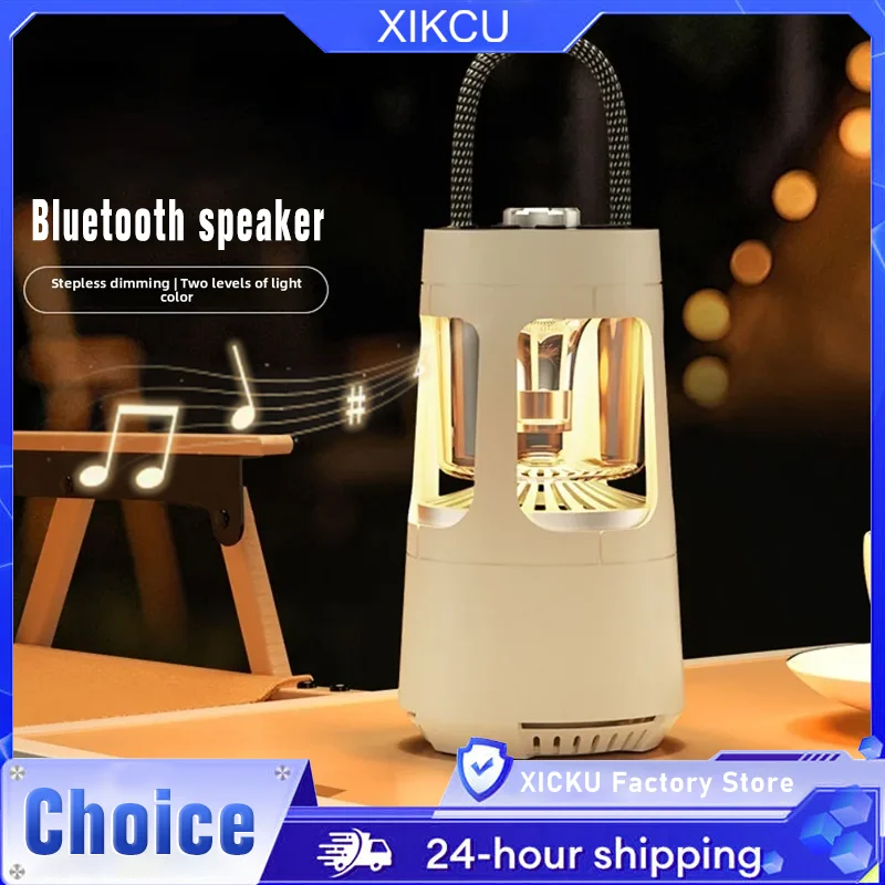 

XIKUCU беспроводной Bluetooth уличный светильник для кемпинга динамик аудио портативный фонарик для рыбалки прожектор лампа для палатки