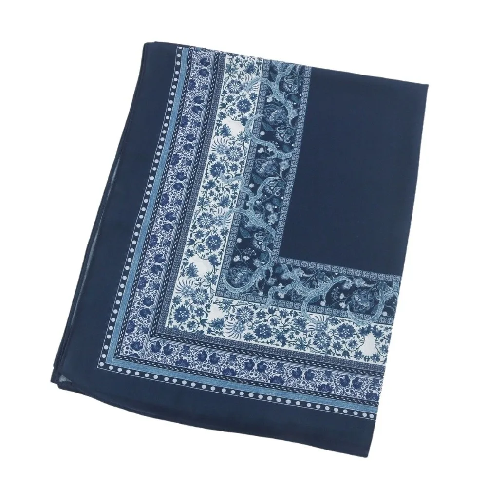 

Soft Chiffon Ethnic Style Scarf Print Long Headscarf Thin 70*170cm Islamic Turban Daily