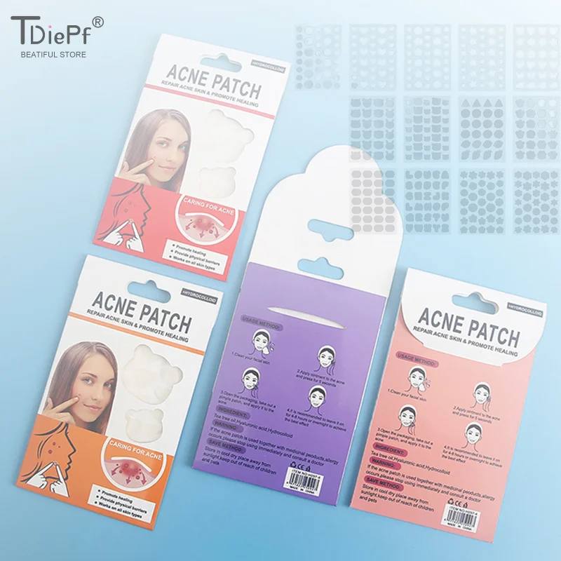 Invisible Acne Patch Mild Non-irritating Lightens Acne Hydrocolloid Acne Sticker Spots Marks Concealer Waterproof Repair Sticker