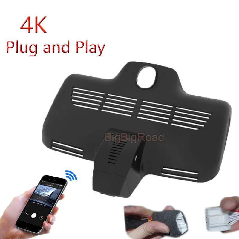 

4K Plug And Play Car Wifi DVR Video Recorder For Mercedes Benz C63 2017 2018 2019 GLC 250D 4MATIC AMG 2018 FHD 2160P Dash Camera