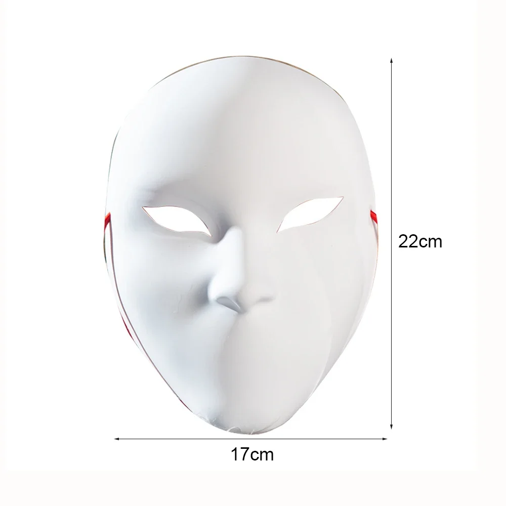 คอสเพลย์ Slash God King หน้ากากตลก Unisex Adlut Diy สีขาวว่างเปล่าหน้ากาก Masquerade ฮาโลวีน Carnival Party เครื่องแต่งกาย Props