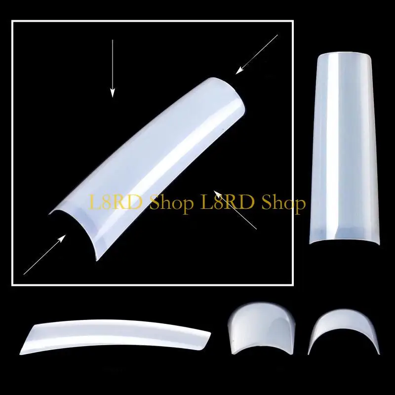 L8rd c Kurve Nagelspitzen Quadratische Nagelspitzen für gerade Nagelspitzen gefälschter Nagel t