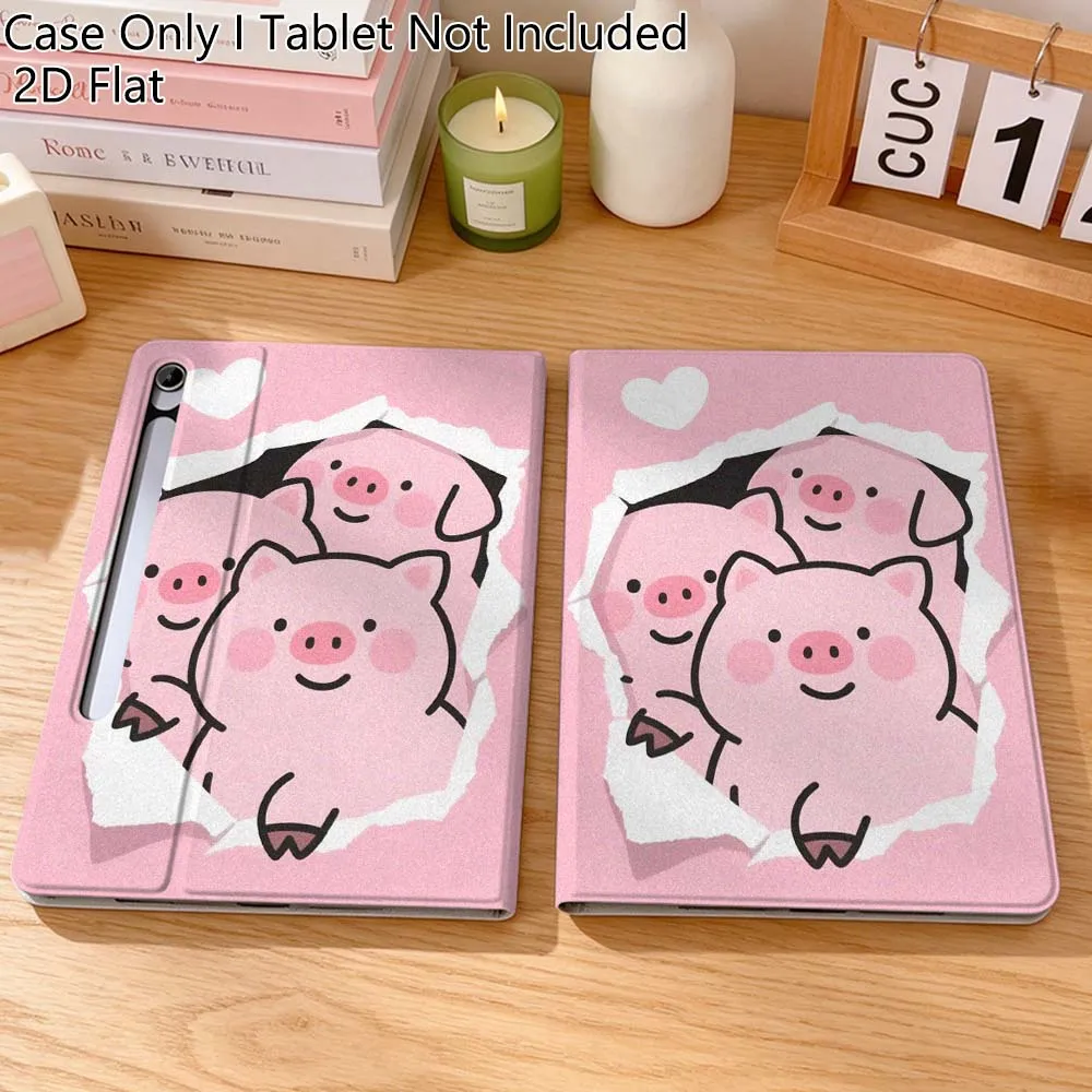 

Pink Duck Pig Gift For Samsung Galaxy Tab S10 S9 S8 S7 FE Lite Soft Flexible Support Tablet Case