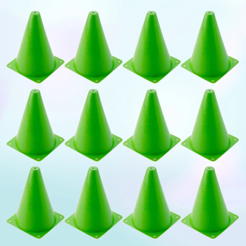 

12 Pcs Football Training Cones Soccer Sports for Sign Tube Tools Mini Traffic Roadblock