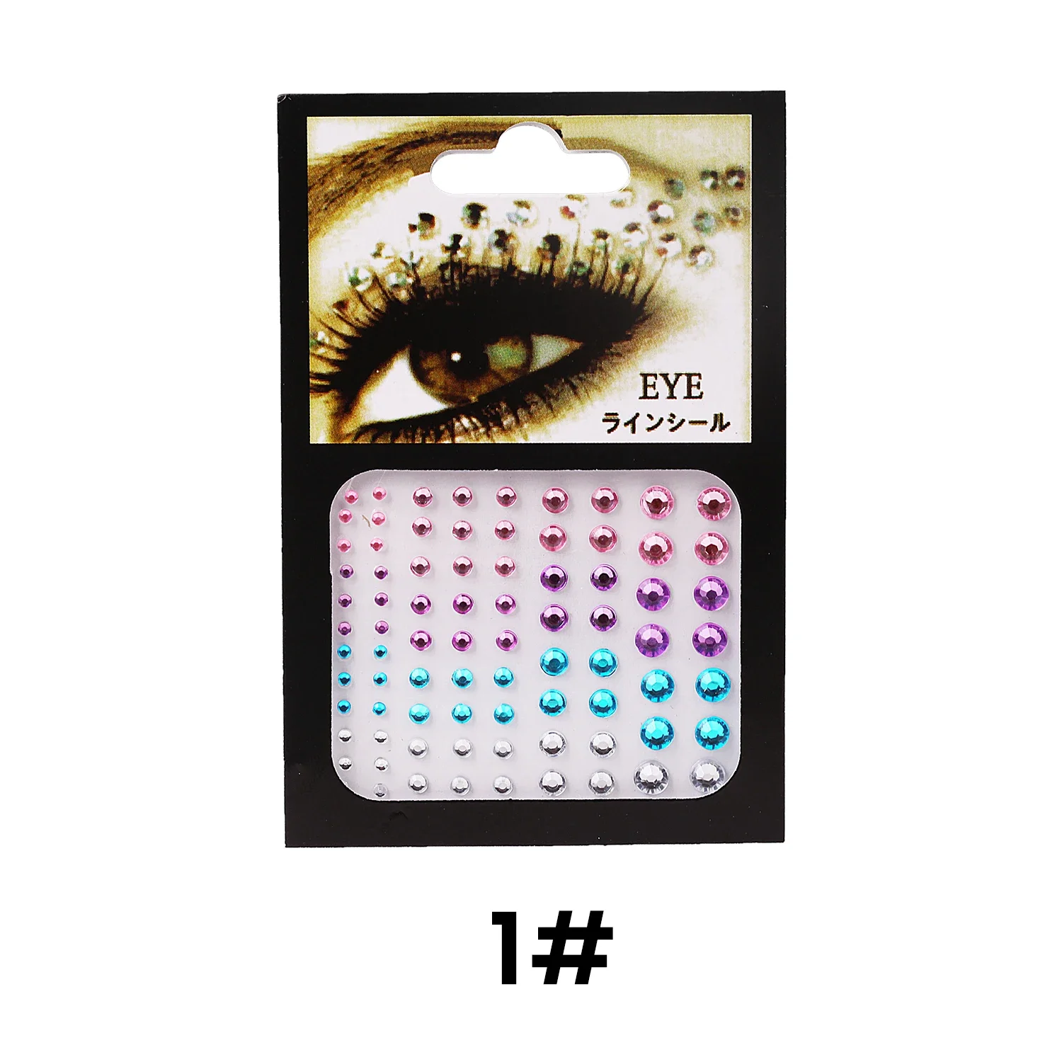 1PC 3D Sexy Kristallen Ogen Glitter Gezicht Lichaam DIY Diamond Festival Party Jewel Makeup Tools Eye Shiner Make Up Versiering sticker