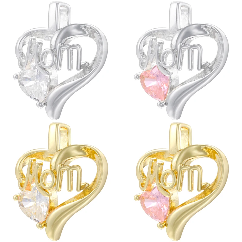 “MOMO” Heart-Shaped Charm for DIY Handmade Jewelry/Keychain Chain Making Supplies Perfect for Mother /Anniversary Gifts:VD2360