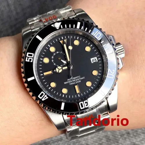 Bliger 40mm NH37 Sapphire Glass Automatic Mechanical Movement Men Watch Date Luminous Small Hand Stainless Steel Strap Luminous