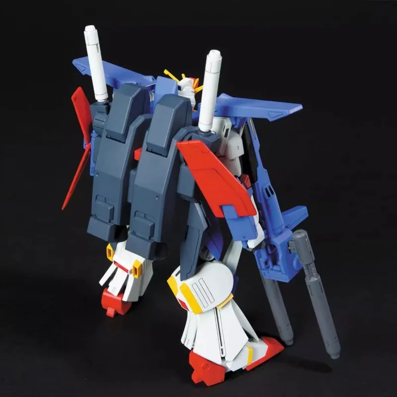 Bandai Original genuino HG 1/144 MSZ-010 ZZ GUNDAM figuras de acción de Anime juguetes niños niñas niños regalo montaje modelo adornos