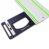 90 Degree Angle Stop for Festool and Makita Rails Track Saw,Square Guide Rail Clamp Woodworking Aluminum Right Angle Guide Plate