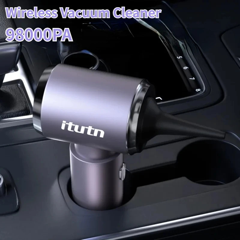 ITUTN 98000PA Wireless Car Vacuum Cleaner Portable Cleaning Machine for Keyboard Powerful Mini Handheld Cleaner for Car and Home