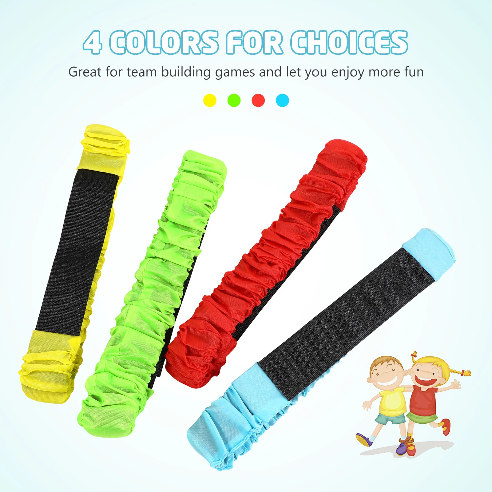 

Race Game Bands Legged Straps Ties for Family Party Supplies Elastic Rope Three