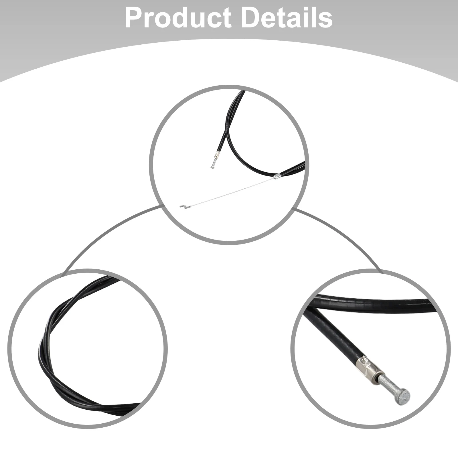 Cable Throttle Cable Outer 840mm FS120 FS200R FS250 Fits Inner 973mm 1PCS FS120R FS200 FS250R FS300 FS350 Throttle Cable