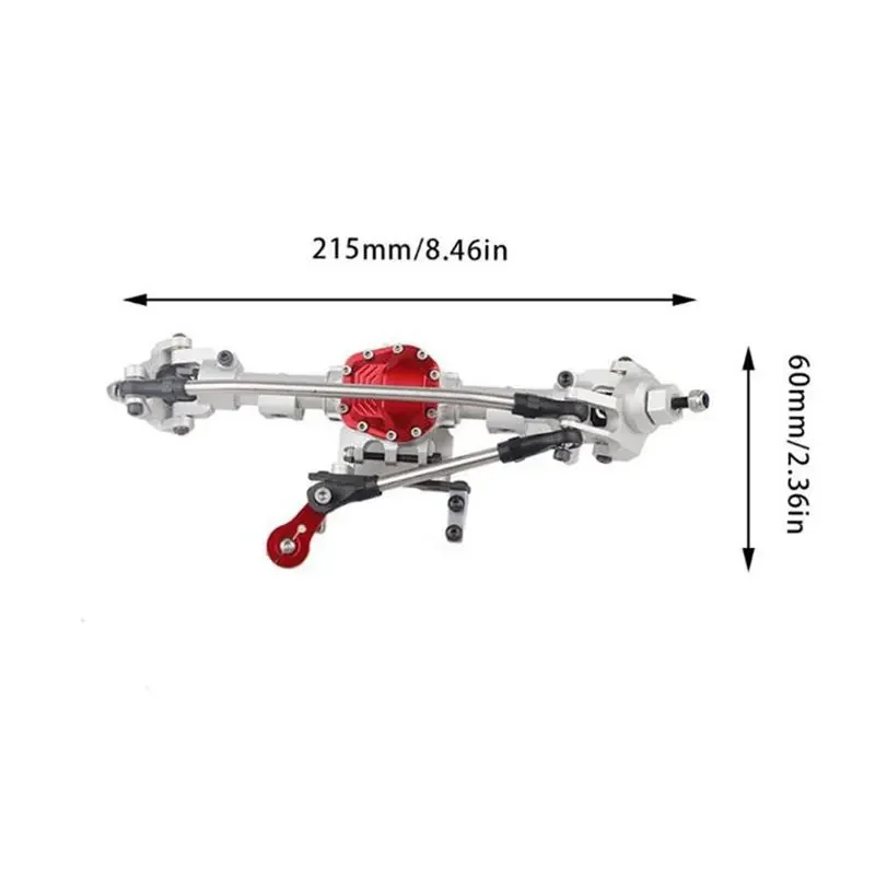 1/10 Simulation Climbing Vehicle Axle Frame Assembly Retrofitting Metal Front And Rear Assemblies