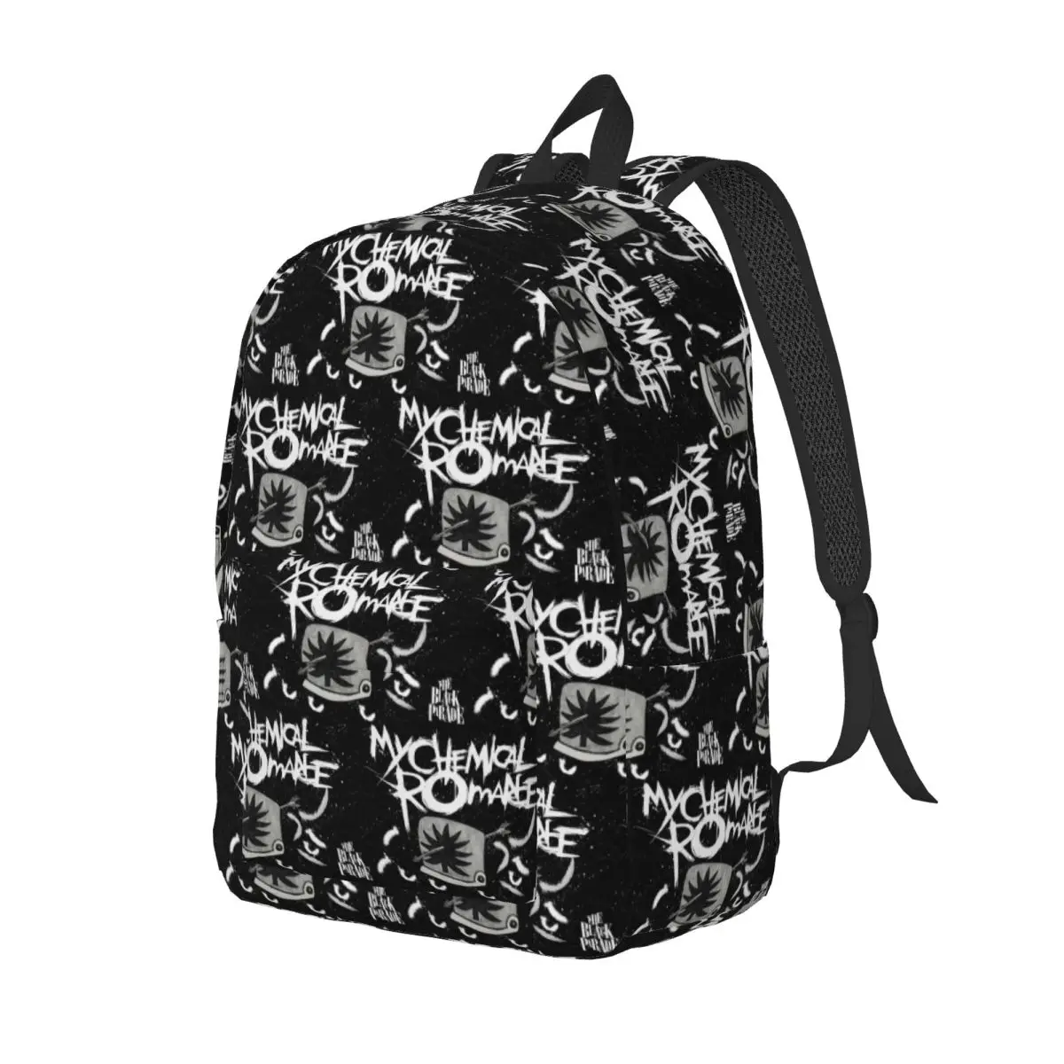 Mcr Band Punk Rock My Chemical Romance Student Backpack School Bag Hiking Travel Daypack for Men Women Bookbag Shoulder Bags