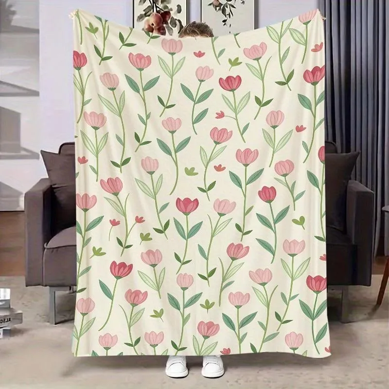 Lucky Clover Shamrock Print Throw Blanket Cozy Sofa Couch Manta Soft Bed Decorative Blanket For Bedroom Living Room