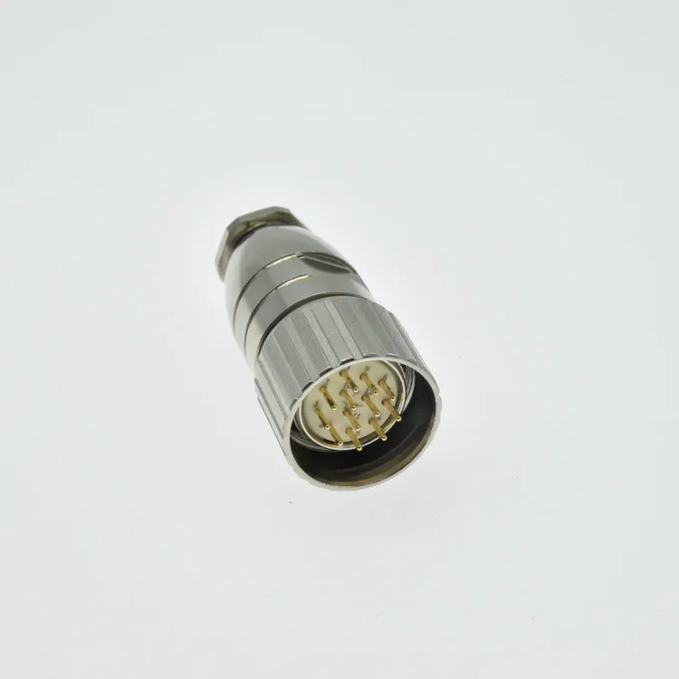 M23 Alemão Encoder Plug, Hummer Connector, M23 Signal Praça soquete, Componentes ativos, Acessórios eletrônicos e Suprimentos