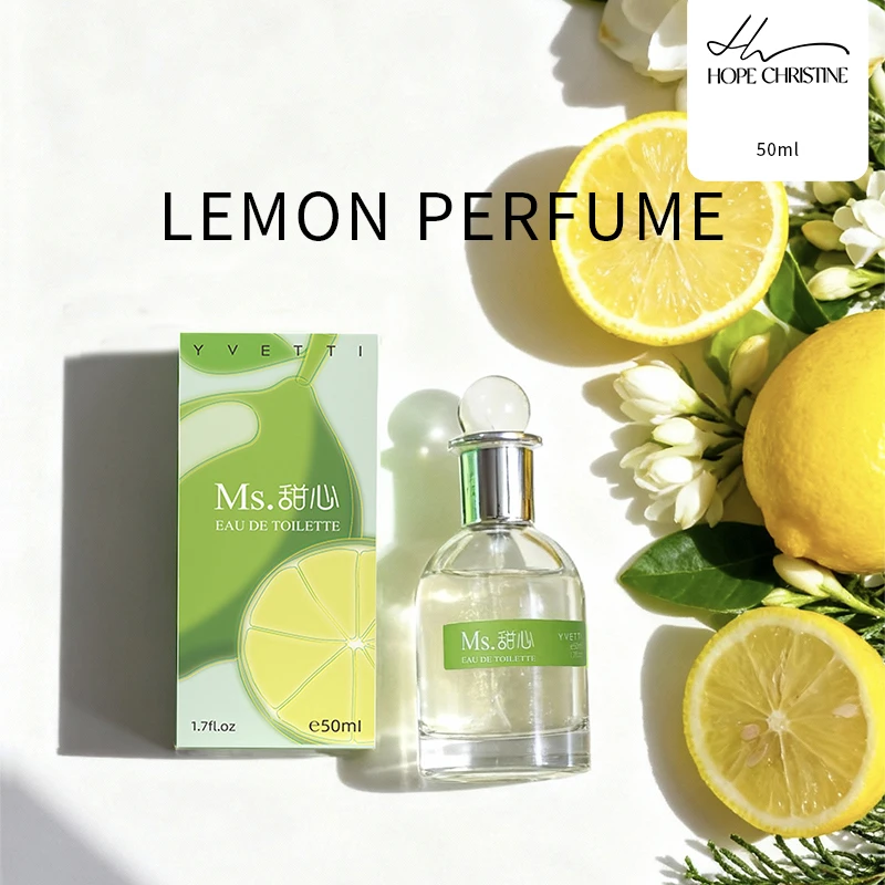 

Парфюмерная вода HOPE CHRISTINE Lemon Perfume, 50 мл, для женщин, стойкий свежий аромат для летних путешествий и жаркой погоды