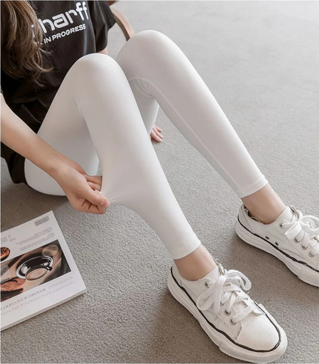 سراويل ضيقة للنساء سراويل ضيقة قابلة للتنفس طوال اليوم مريحة بدون أشكال سراويل ضيقة غير رسمية عالية التمدد للياقة البدنية #3