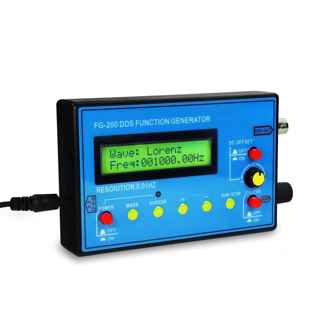 

FG-200DDS Signal Generator 0.01HZ-500KH7.83Function Signal Generator