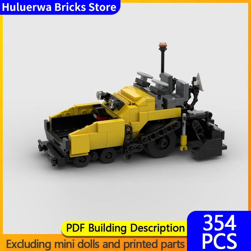 

Модель городской автомобиль MOC, строительные кирпичи, колесный асфальт, уличный асфальт, модульная технология, детские праздничные подарки, сборные игрушки, костюм