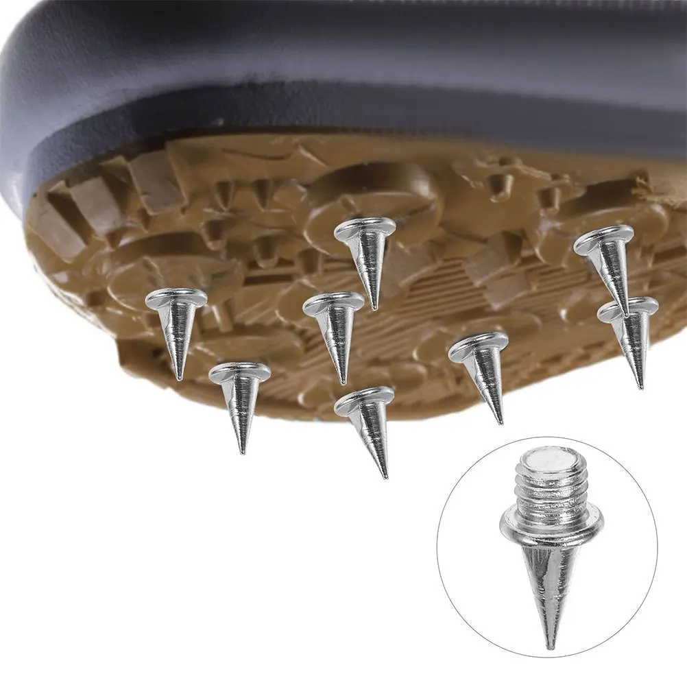 

30pcs 3/8 Inch Steel Track Spikes Enhanced Traction For Sprint Jump Running Sports Shoe Replacement Studs