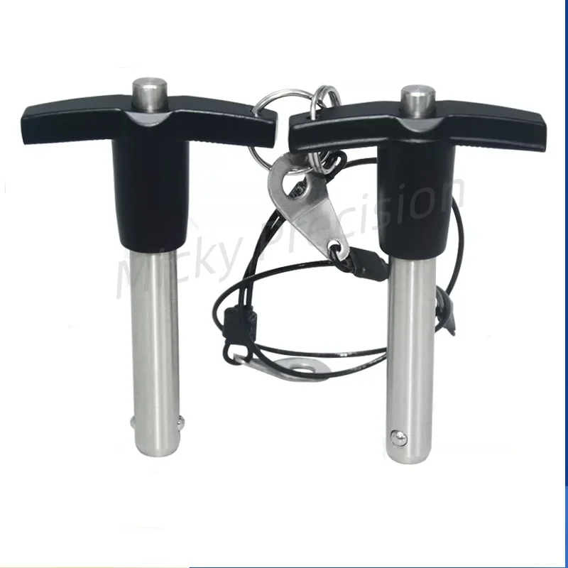 Ball lock pin T-handle Quick release pin quick insertion pin safety pin Stainless steel   ,diameter 5-25mm length 10-100