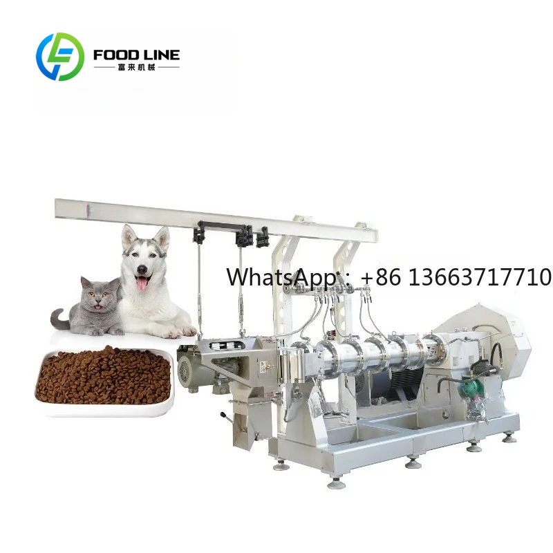Customized Pet Food Processing /Dog /Cat Food Pellet Making Machine Pellet Extruder/pet Food Extrusion Line High Quality