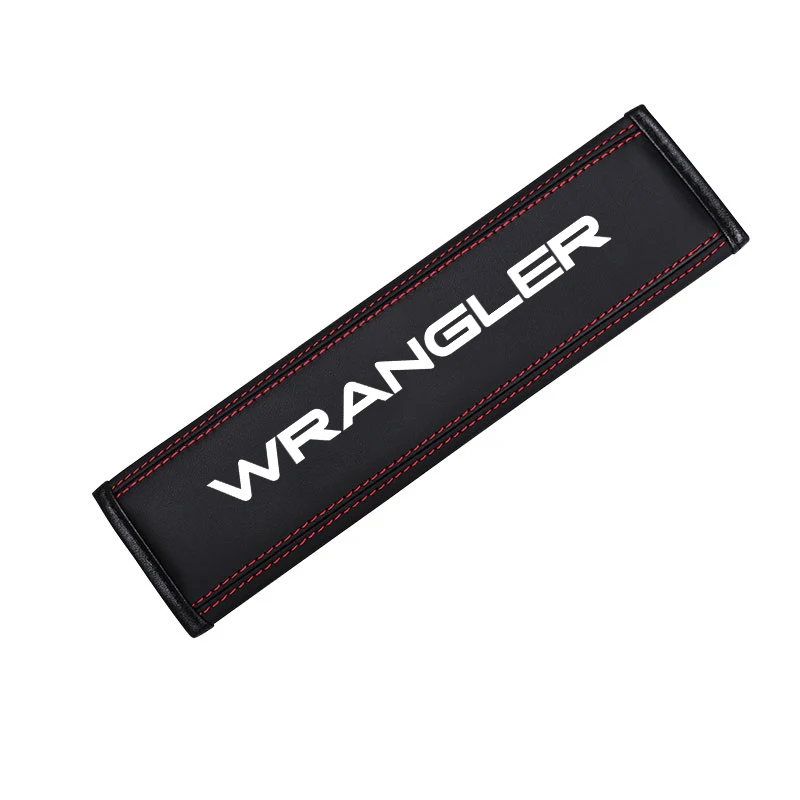 For Jeep Wrangler JK JL TJ YJ  Auto  Accessories Top leather material automotive seat belt cover shoulder protector