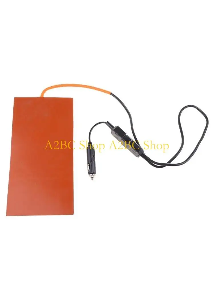 A2BC 152X304mm 12V Silicone Heater Heating Pad For Pizza Delivery Bag Delivery Systems with 65°C Thermostat Controller