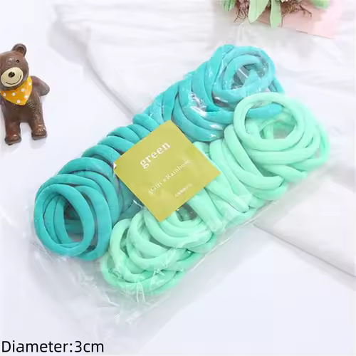 50pcs Black Elastic Hair Band Leagues Ties Colets Scrunchies Springs Gum Accessory For Girl Women No Damage Pigtails Holder Set - Image 54