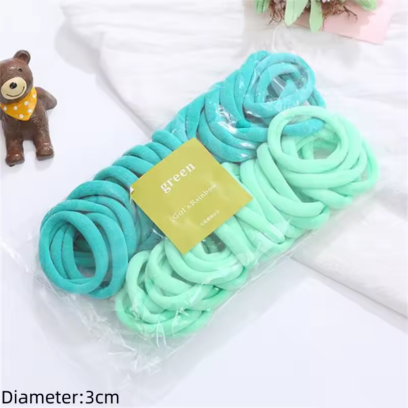 50pcs Black Elastic Hair Band Leagues Ties Colets Scrunchies Springs Gum Accessory For Girl Women No Damage Pigtails Holder Set - Image 54