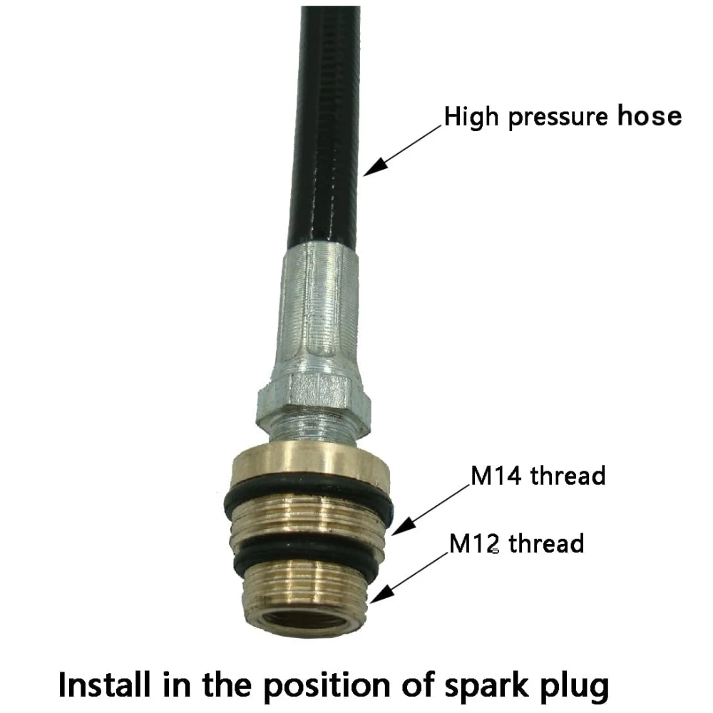 Fotografia 3: Suporte da válvula de ar do motor e ferramenta assistente de teste de vazamento do cilindro (resistência à pressão de 1000PSI) adequado para M12 ou M14