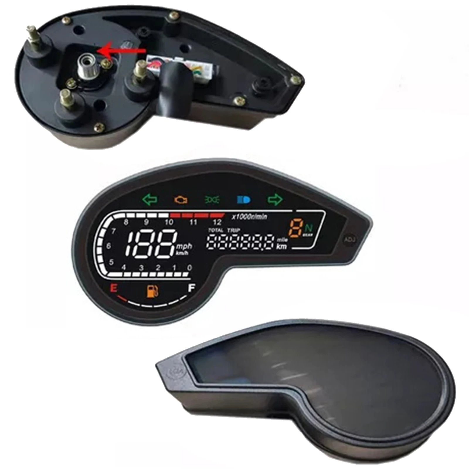 Motorcycles Instrument Speedometer Digital Odometer LCD Display for Dm200 Xr1901 Crm250 Crossmax 150 Gy200 Accessories Parts