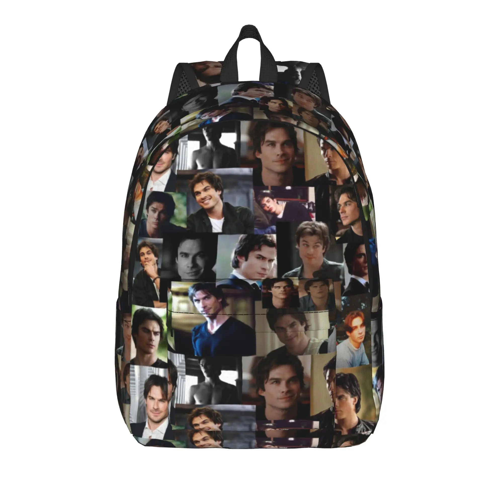 The Vampire Diaries Resuable Movie Backpack Boy Girl Damon Salvatore Large Backpacks Polyester Cute School Bags Camping Rucksack