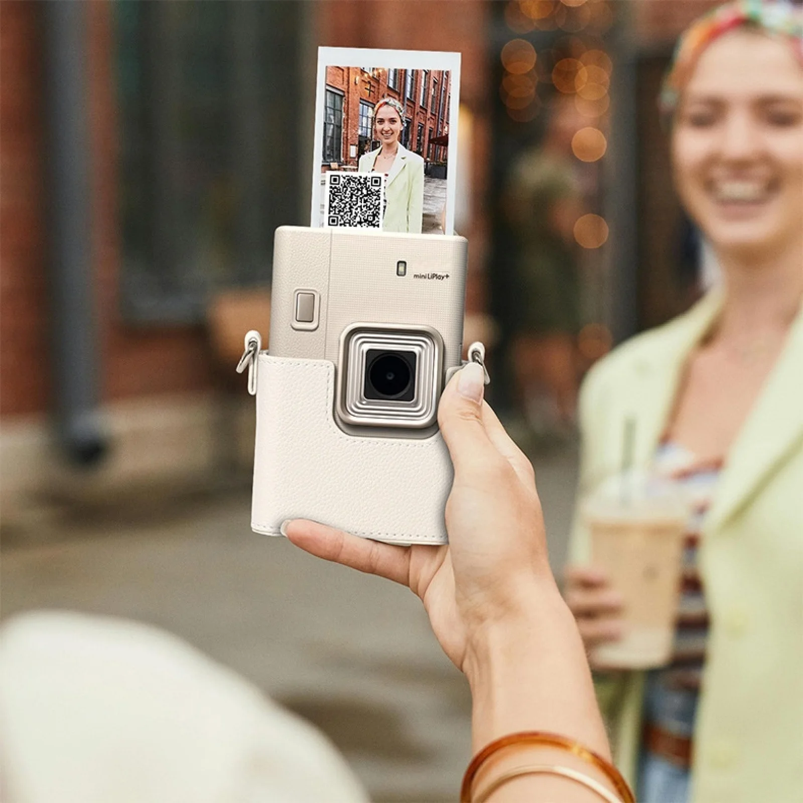 ل Instax mini liplay + حقيبة كاميرا ريترو بولي Leather حافظة جلدية حزام الكتف حماية حقيبة جلدية صلبة واقية #1